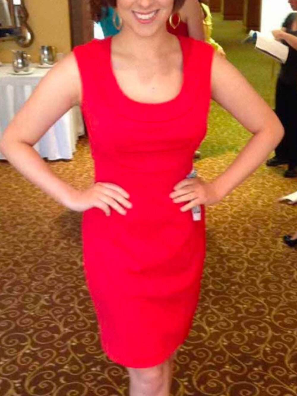 Maggy London Size 6 Red Sleeveless Mini Dress